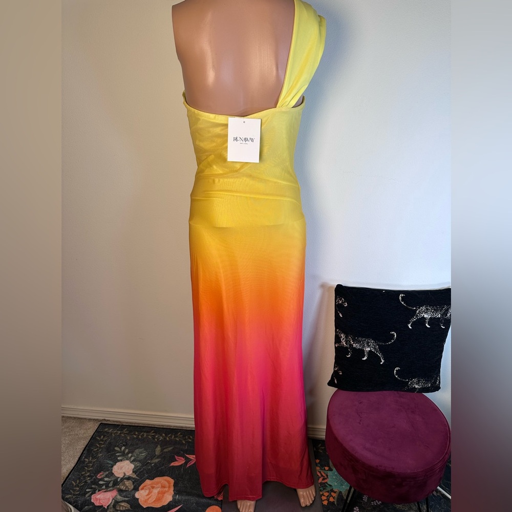 SOLD🏷️ Runaway The Label Kyree Maxi Dress in Mimosa Ombre cutout strapless - Picture 10 of 10